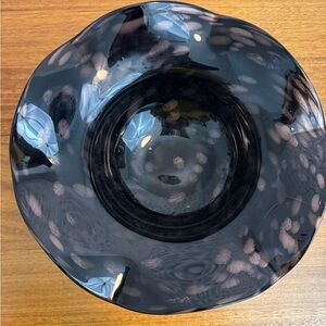 Black and Gold Decorative Bowl Maybe Murano!!